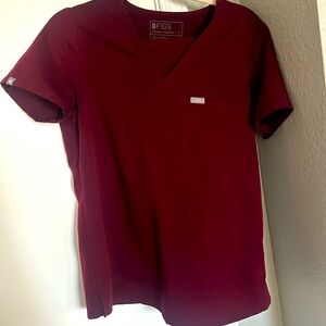 FIGS Burgundy scrubs set (Small)